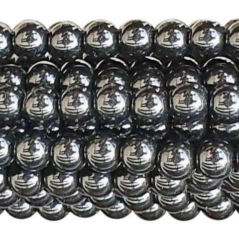 Billes Hématite Perles Percées de 4 à 10 mm