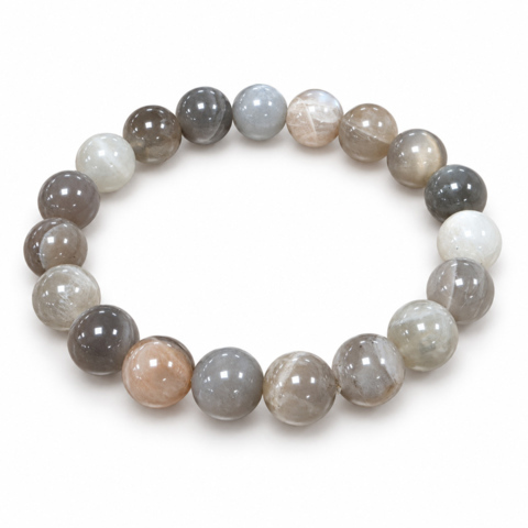 Les Bracelets - Bracelets Pierre de Lune Billes 10 mm