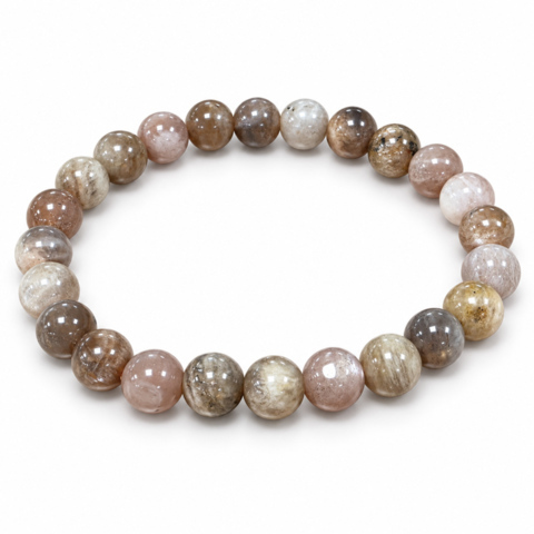 Les Bracelets - Bracelets Pierre de Lune Billes 8 mm