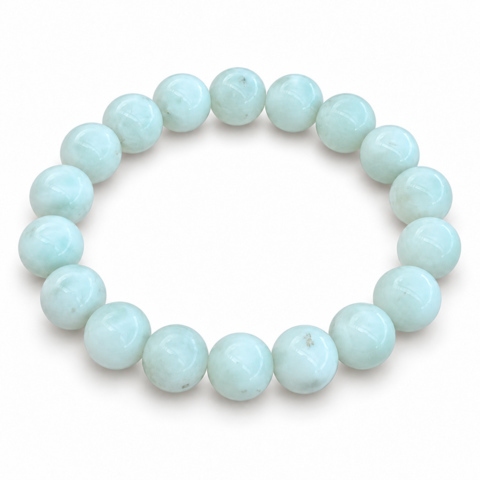 Les Bracelets - Bracelets Pierre de Lune Verte (Garniérite) Billes 10 mm