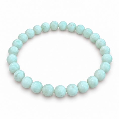 Les Bracelets - Bracelets Pierre de Lune Verte (Garniérite) Billes 6 mm