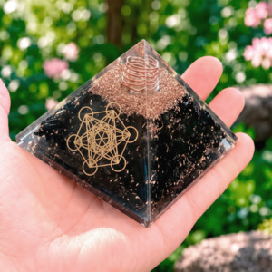 Pyramide Shungite Orgonite Metatron 7.5 cm - Orgonite Shungite