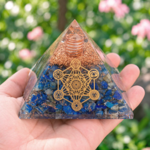 Pyramides Lapis-Lazuli Orgonite Metatron 7.5 cm - Orgonite Lapis-Lazuli